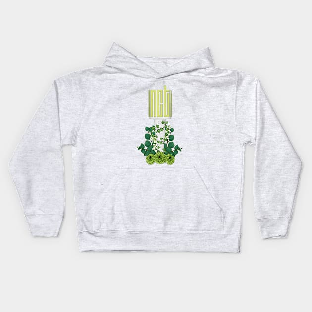 NCT 127/ NCT Floral Lightstick kpop Kids Hoodie by RetroAttic